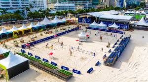 Arena de beach tennis com transmissão ao vivo